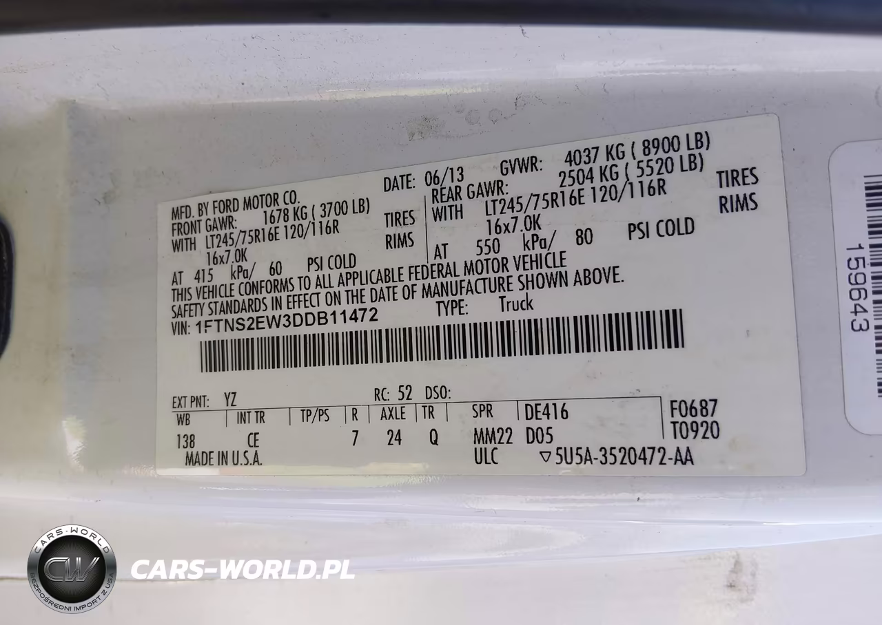 2013 Ford E-250 Commercial VIN:1FTNS2EW3DDB11472 - 9