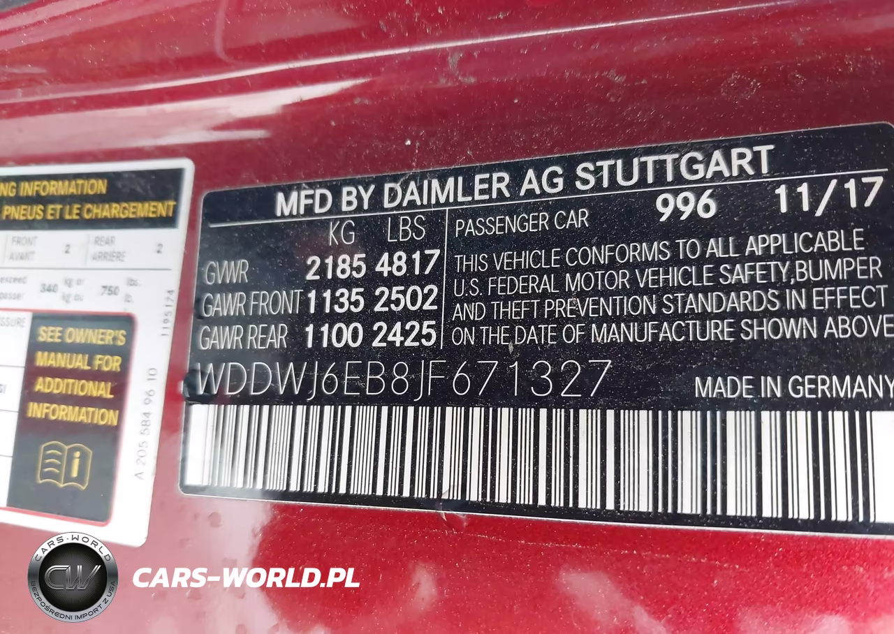 2018 Mercedes-Benz Amg C 43 4Matic VIN:WDDWJ6EB8JF671327 - 9