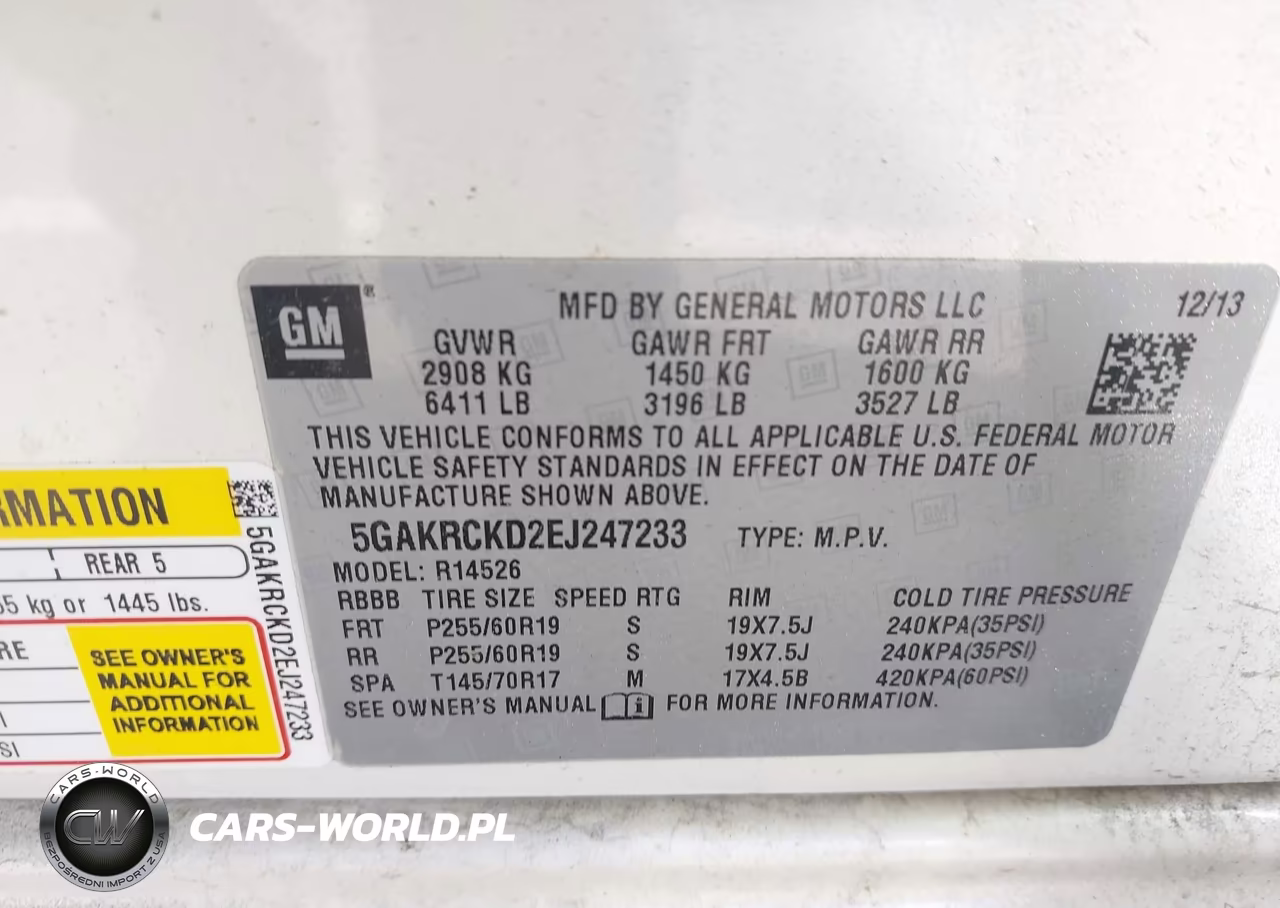 2014 Buick Enclave Premium VIN:5GAKRCKD2EJ247233 - 9