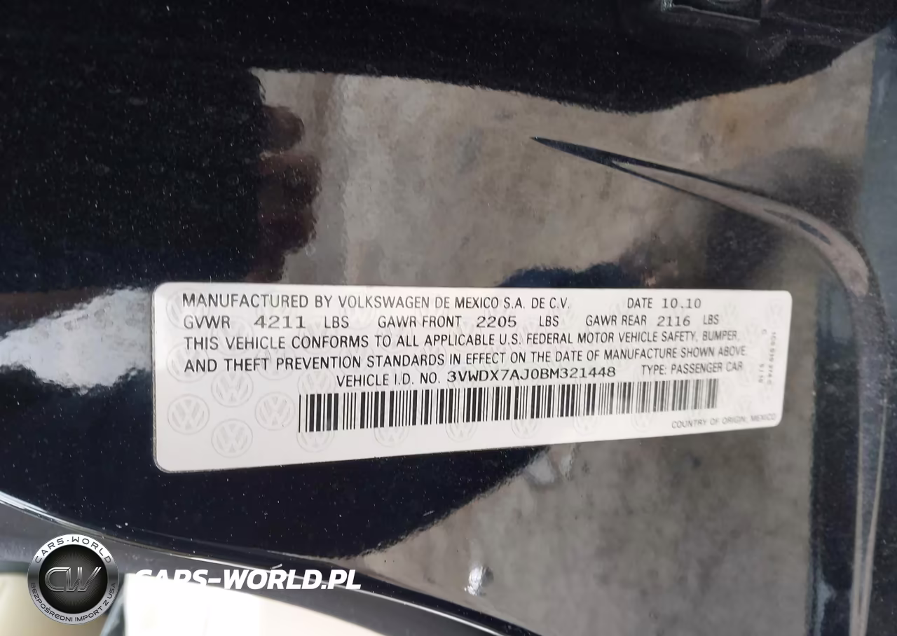 2011 Volkswagen Jetta 2.5L Se VIN:3VWDX7AJ0BM321448 - 9