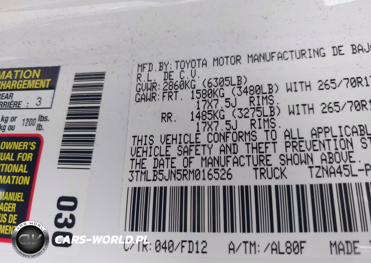 2024 Toyota Tacoma Trd Off Road VIN:3TMLB5JN5RM016526 - 9