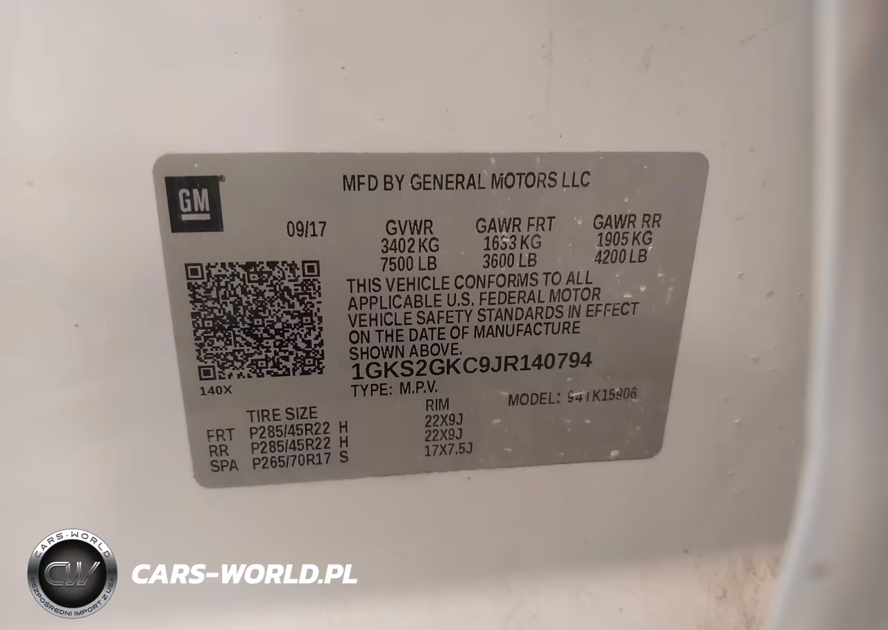 2018 GMC Yukon Xl Slt VIN:1GKS2GKC9JR140794 - 9