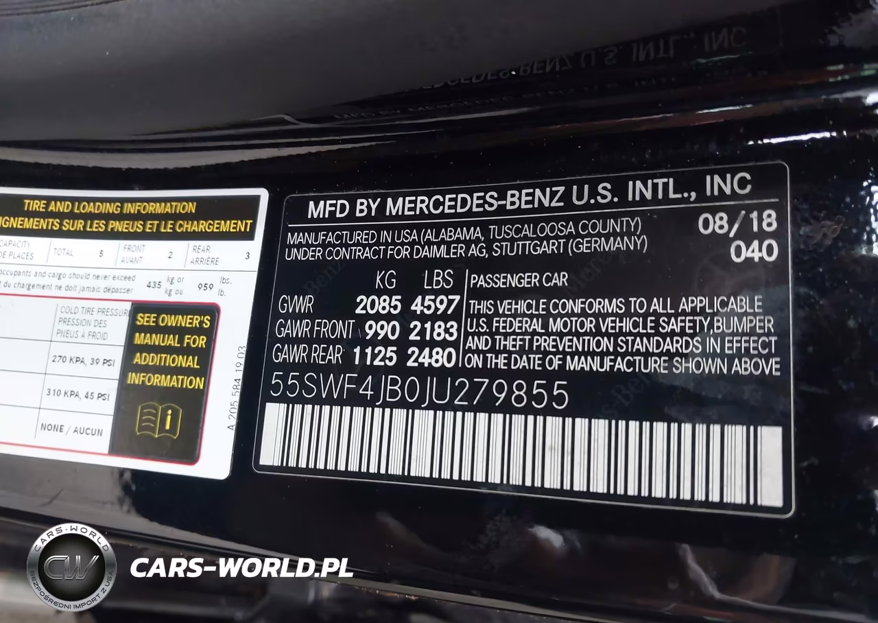 2018 Mercedes-Benz C 300 VIN:55SWF4JB0JU279855 - 9