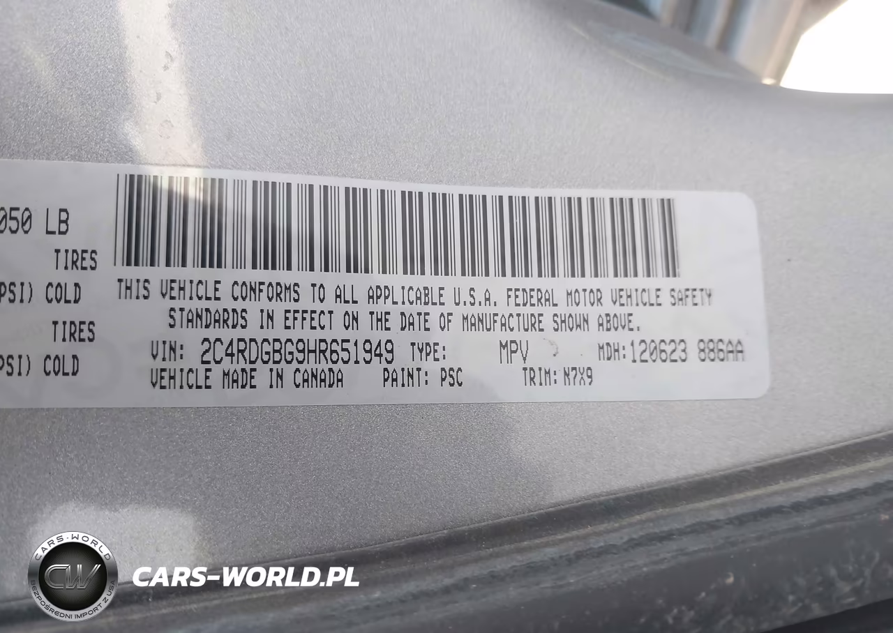 2017 Dodge Grand Caravan Se Plus VIN:2C4RDGBG9HR651949 - 9