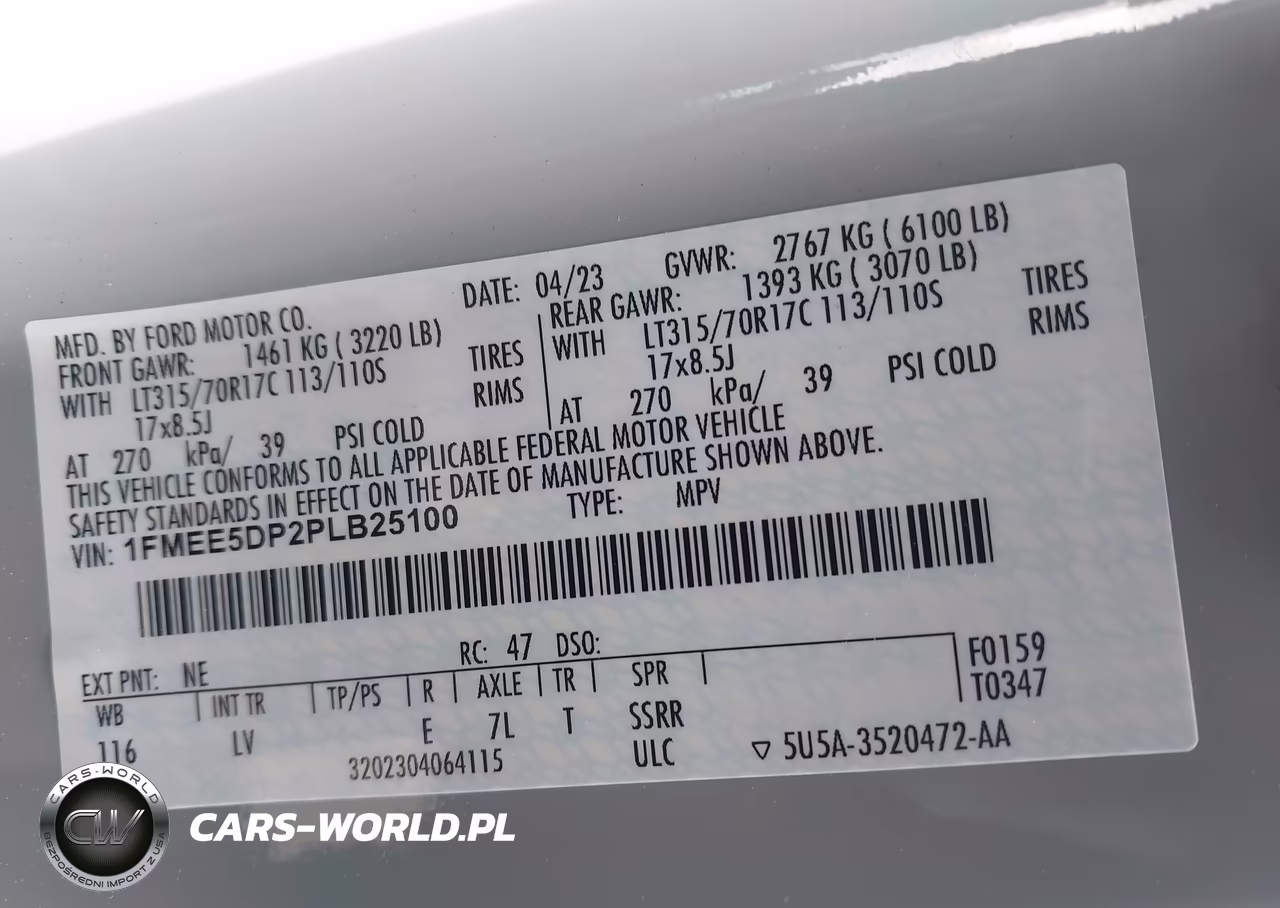 2023 Ford Bronco VIN:1FMEE5DP2PLB25100 - 9