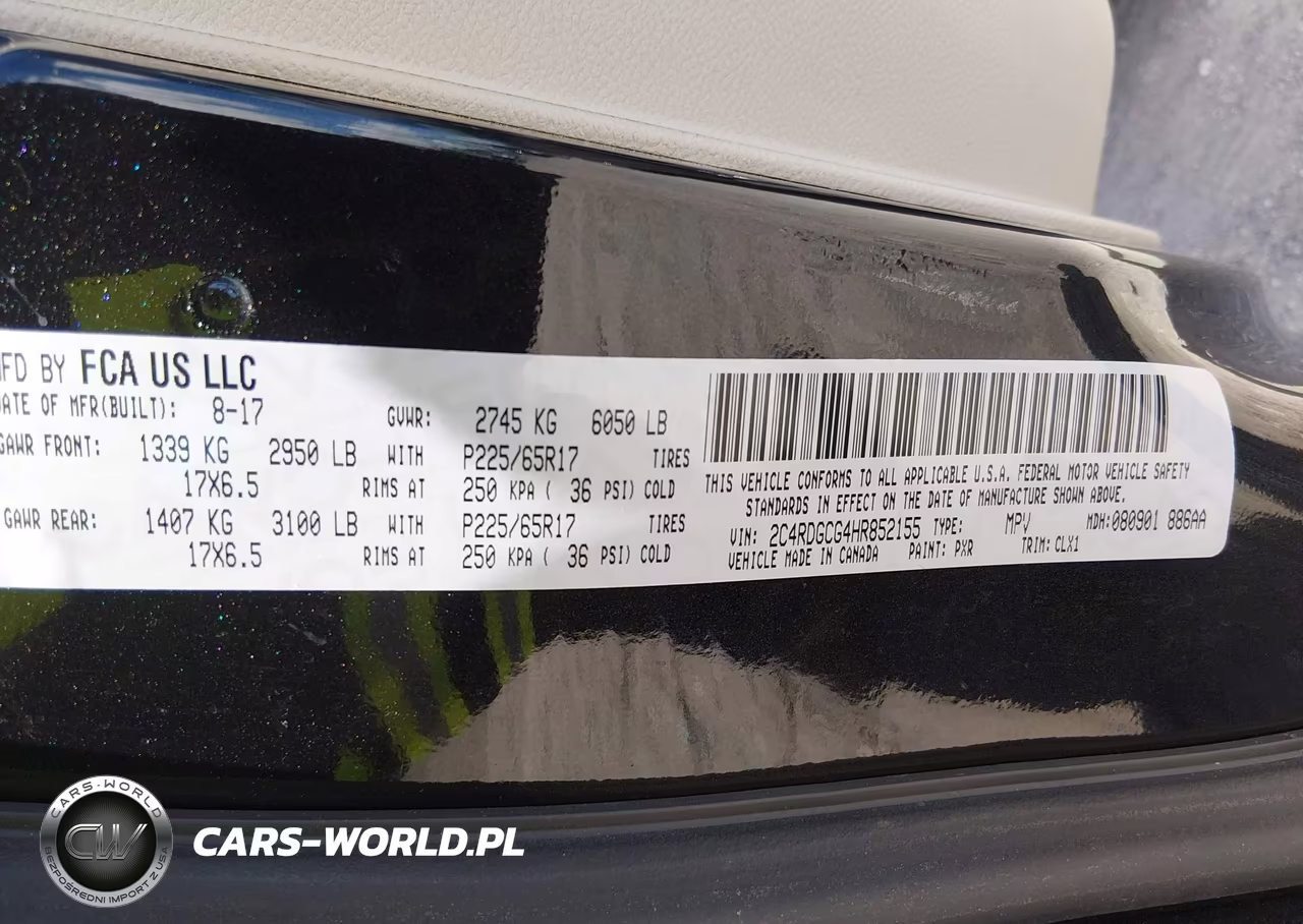 2017 Dodge Grand Caravan Sxt VIN:2C4RDGCG4HR852155 - 9