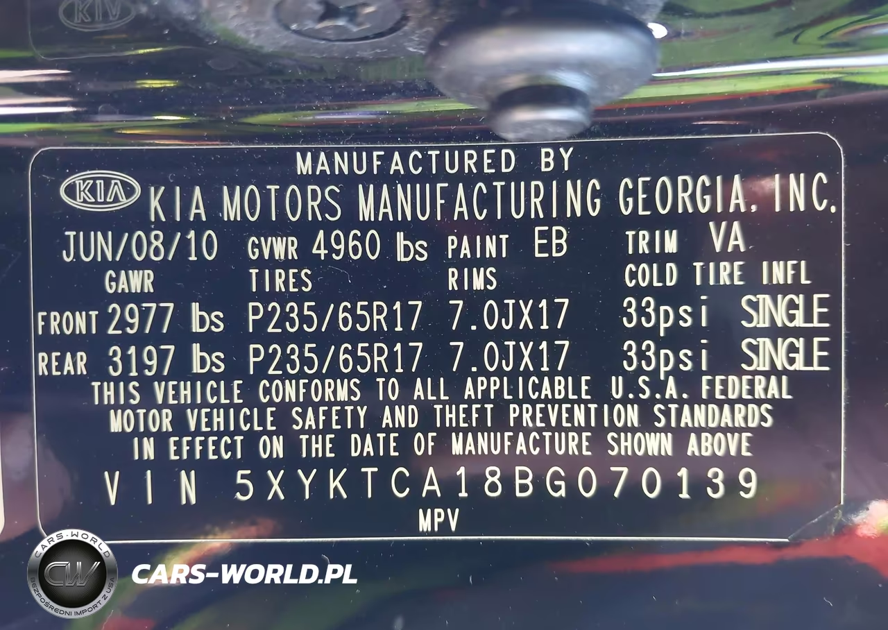 2011 Kia Sorento Lx VIN:5XYKTCA18BG070139 - 9