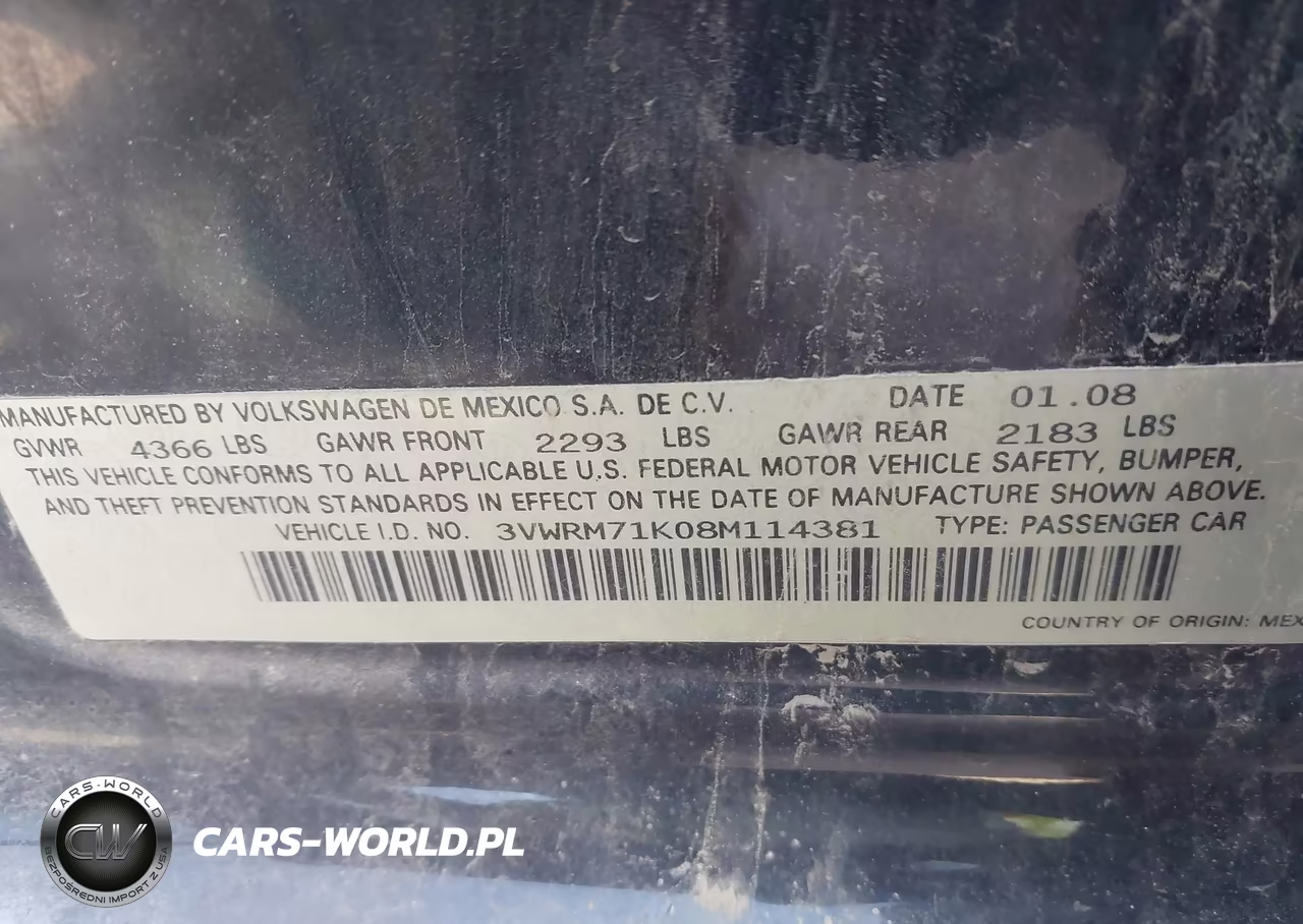 2008 Volkswagen Jetta Se-Sel VIN:3VWRM71K08M114381 - 9