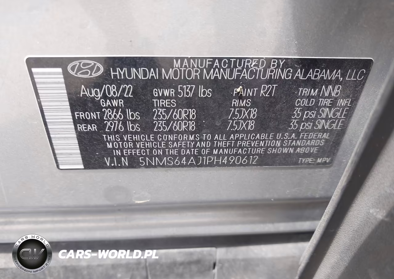 2023 Hyundai Santa Fe Xrt VIN:5NMS64AJ1PH490612 - 9