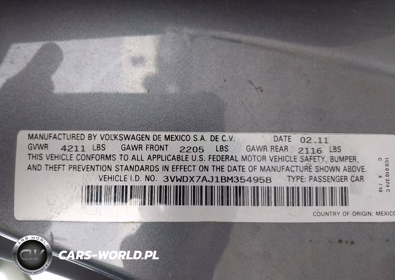 2011 Volkswagen Jetta 2.5L Se VIN:3VWDX7AJ1BM354958 - 9
