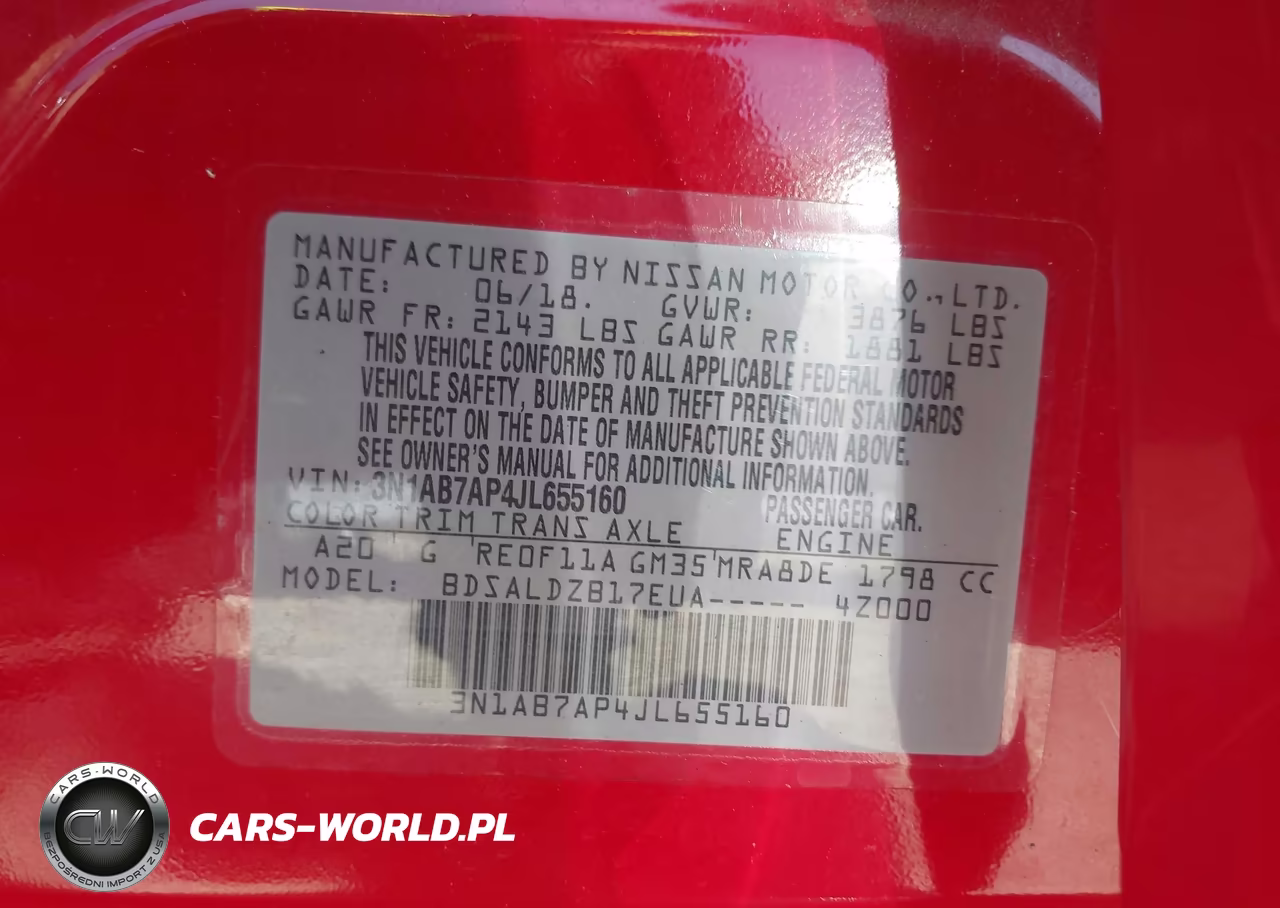 2018 Nissan Sentra Sv VIN:3N1AB7AP4JL655160 - 9