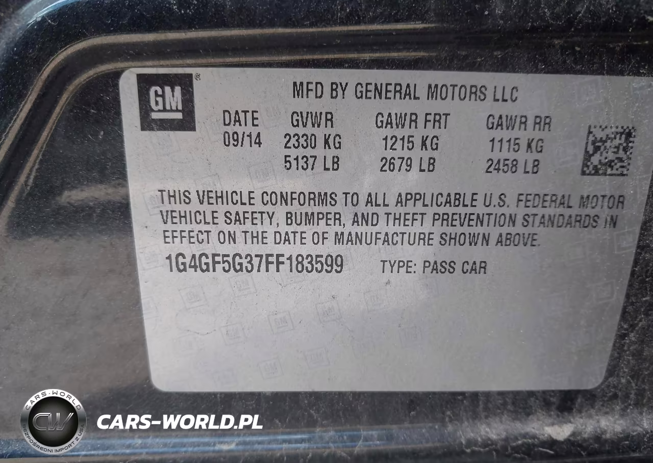 2015 Buick Lacrosse Premium Ii VIN:1G4GF5G37FF183599 - 9
