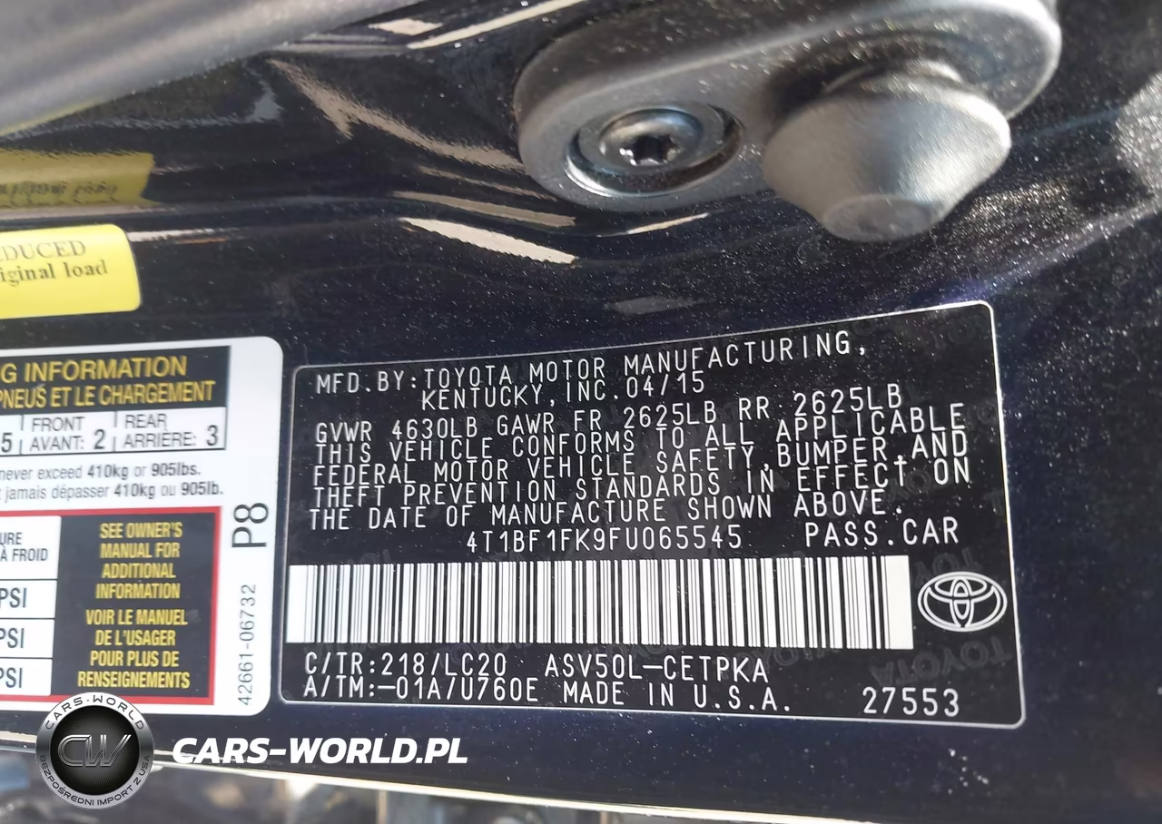 2015 Toyota Camry Xse VIN:4T1BF1FK9FU065545 - 9