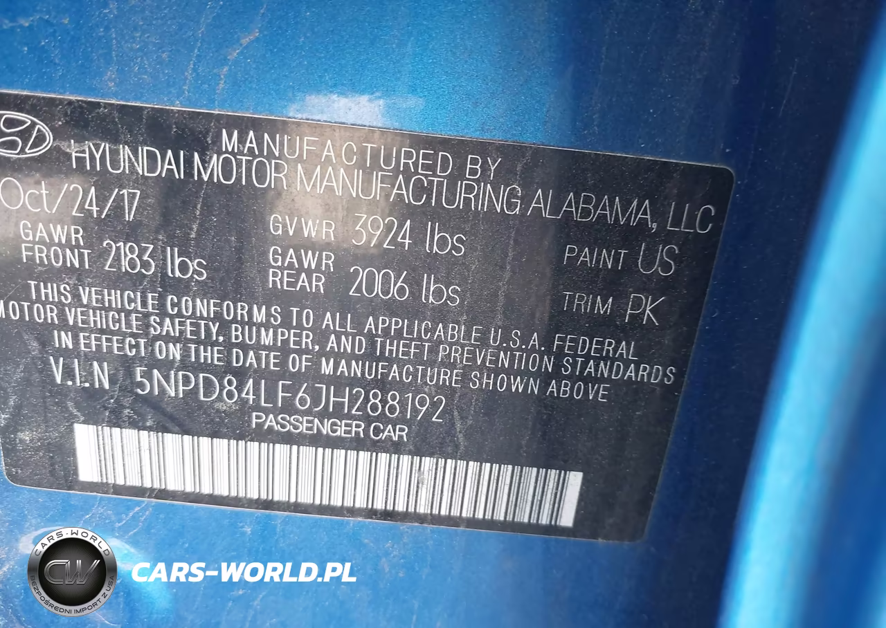 2018 Hyundai Elantra Sel VIN:5NPD84LF6JH288192 - 9