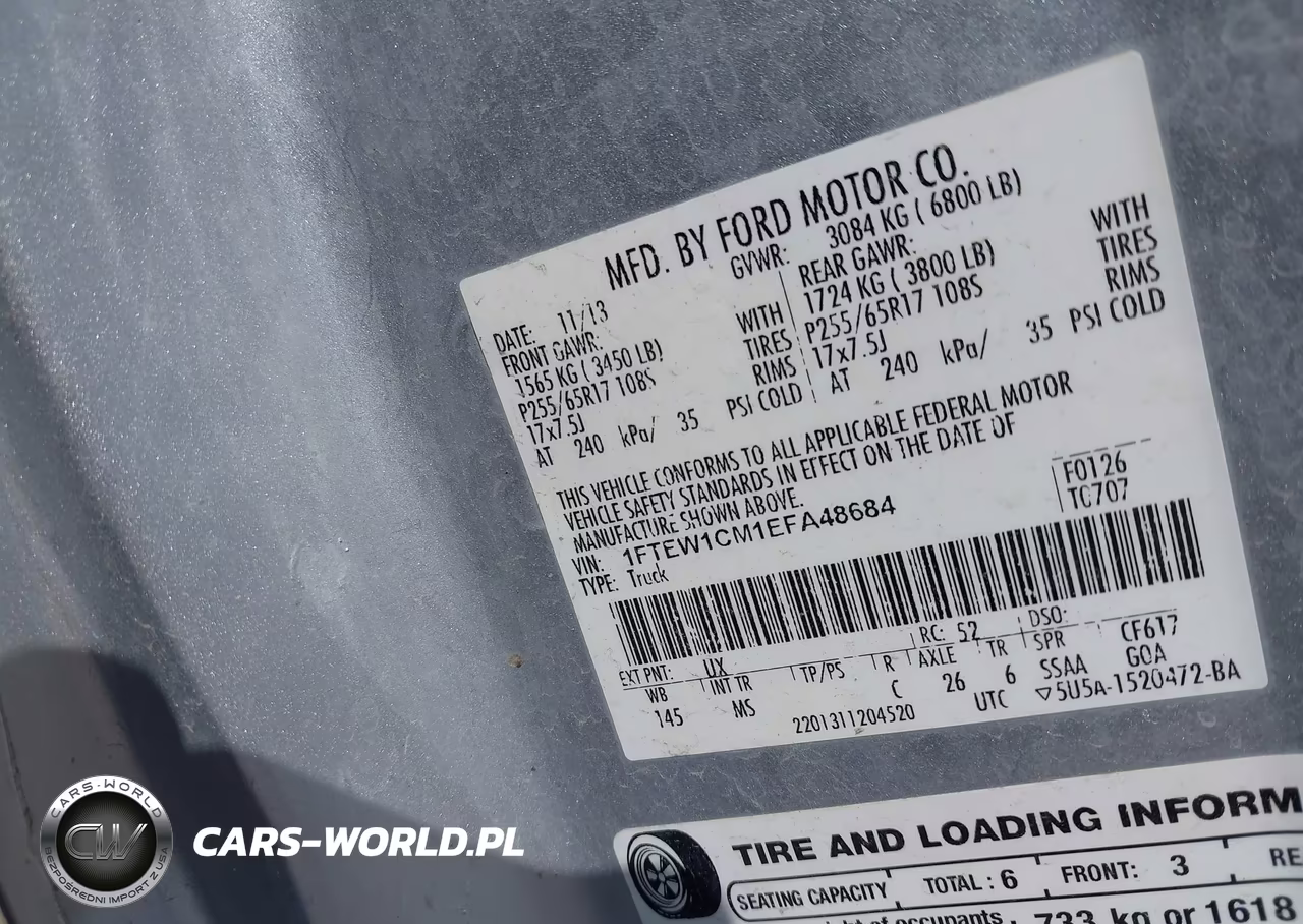 2014 Ford F-150 Xlt VIN:1FTEW1CM1EFA48684 - 9