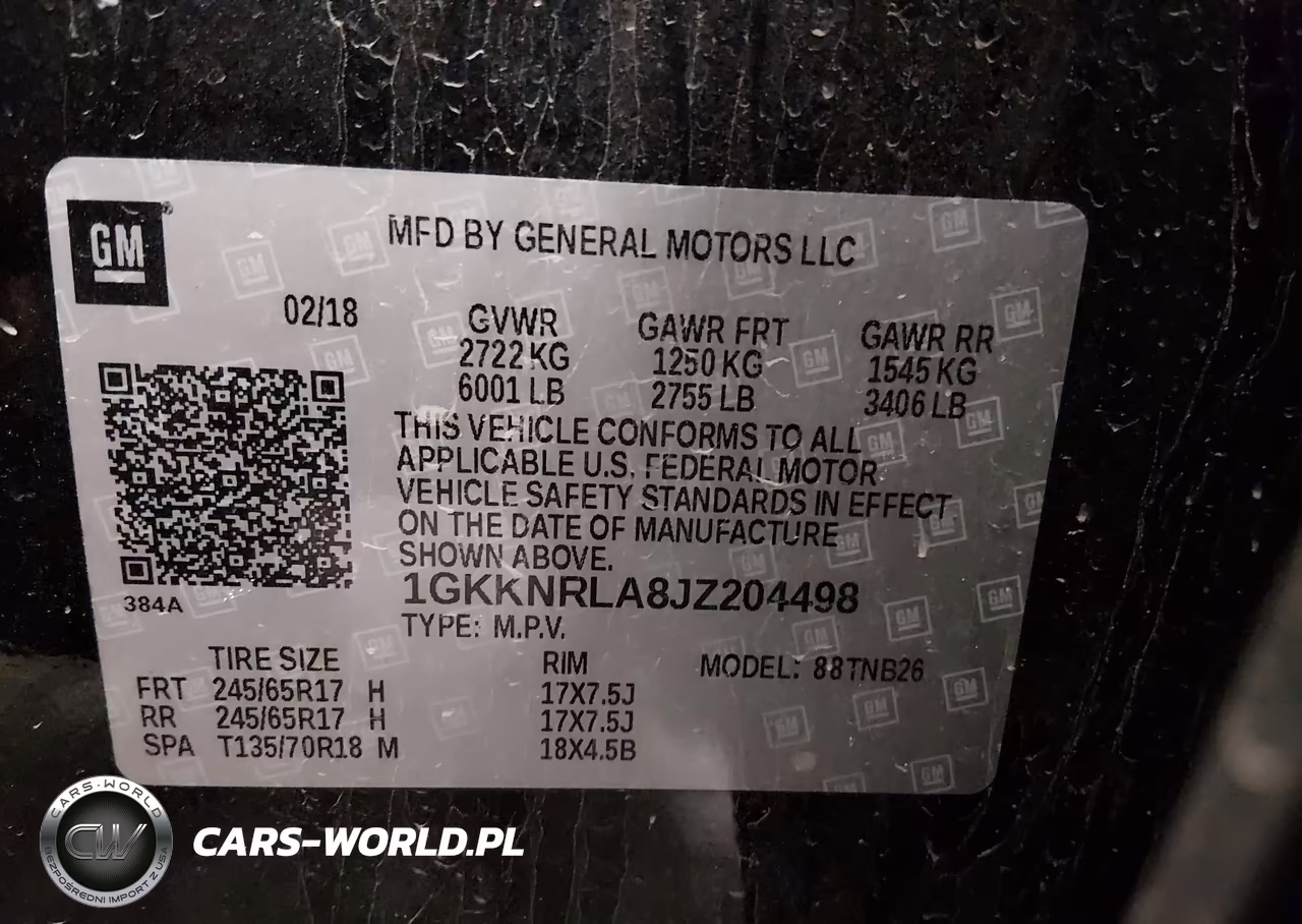 2018 GMC Acadia Sle-1 VIN:1GKKNRLA8JZ204498 - 9