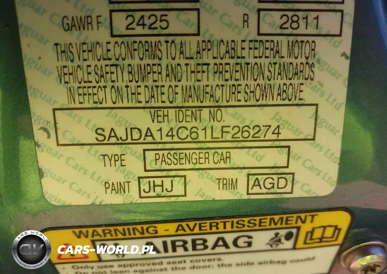 2001 Jaguar Xj8 VIN:SAJDA14C61LF26274 - 9