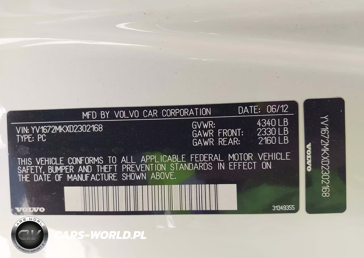 2013 Volvo C30 T5-T5 Platinum-T5 Premier-T5 Premier Plus-T5 R-Design-T5 R-Design Platinum-T5 R-Design Premier VIN:YV1672MKXD2302168 - 9