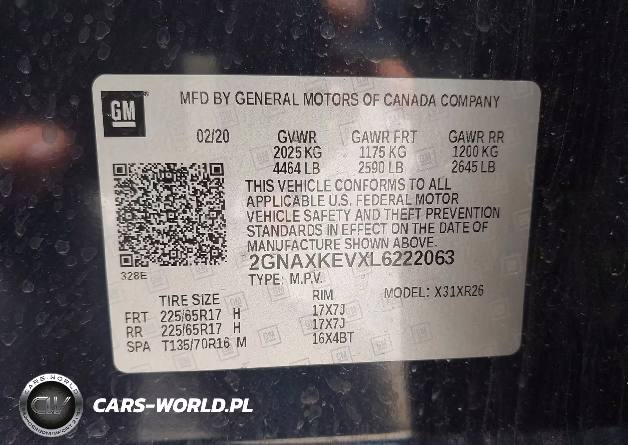 2020 Chevrolet Equinox Fwd Lt 1.5L Turbo VIN:2GNAXKEVXL6222063 - 9