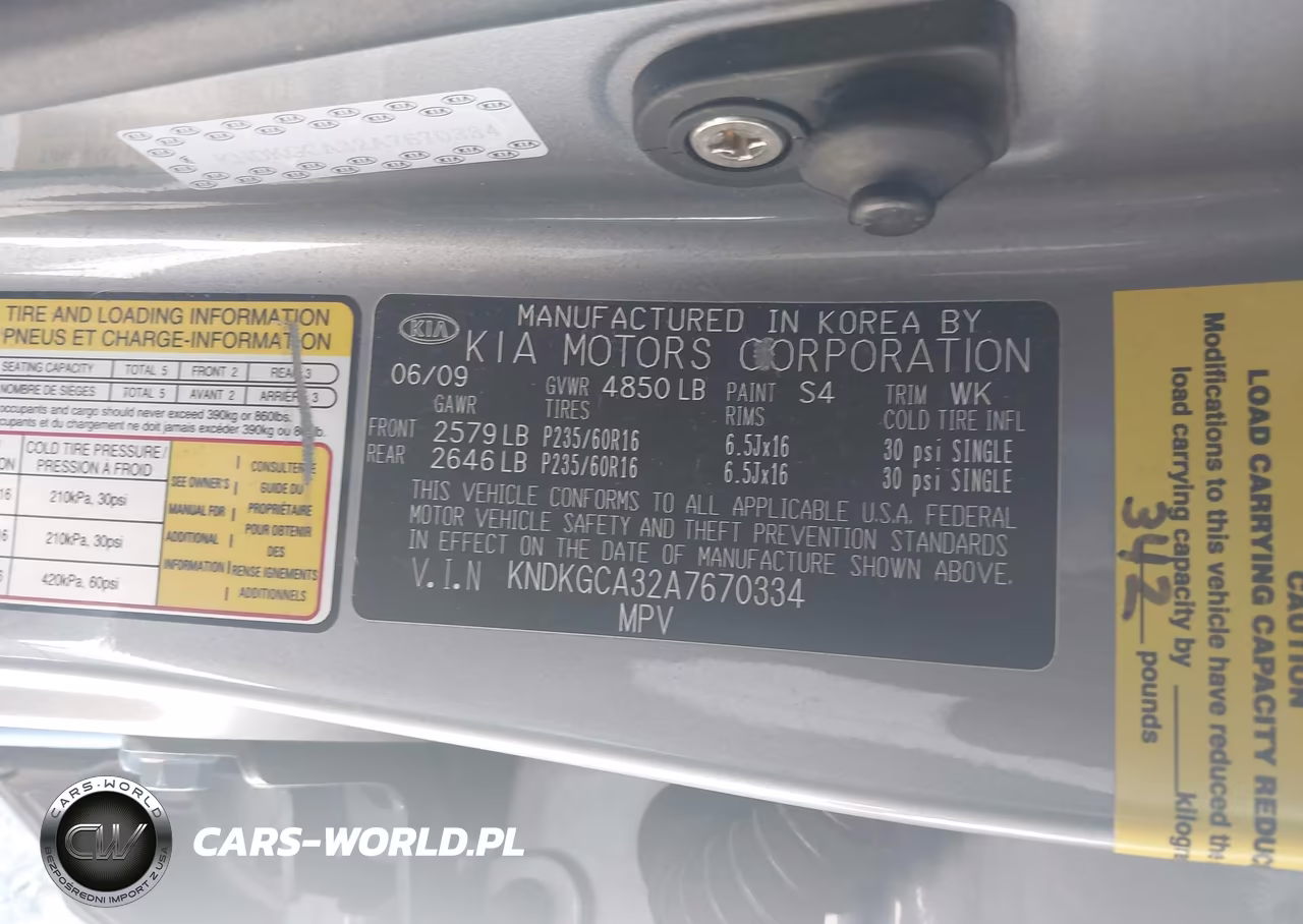 2010 Kia Sportage Lx V6 VIN:KNDKGCA32A7670334 - 9