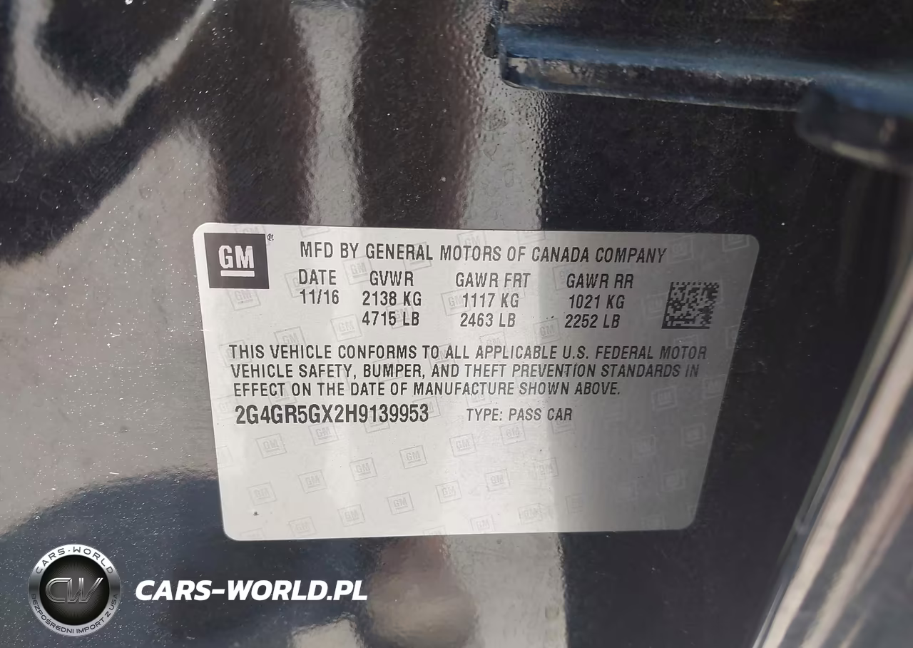 2017 Buick Regal Turbo Premium Ii VIN:2G4GR5GX2H9139953 - 9