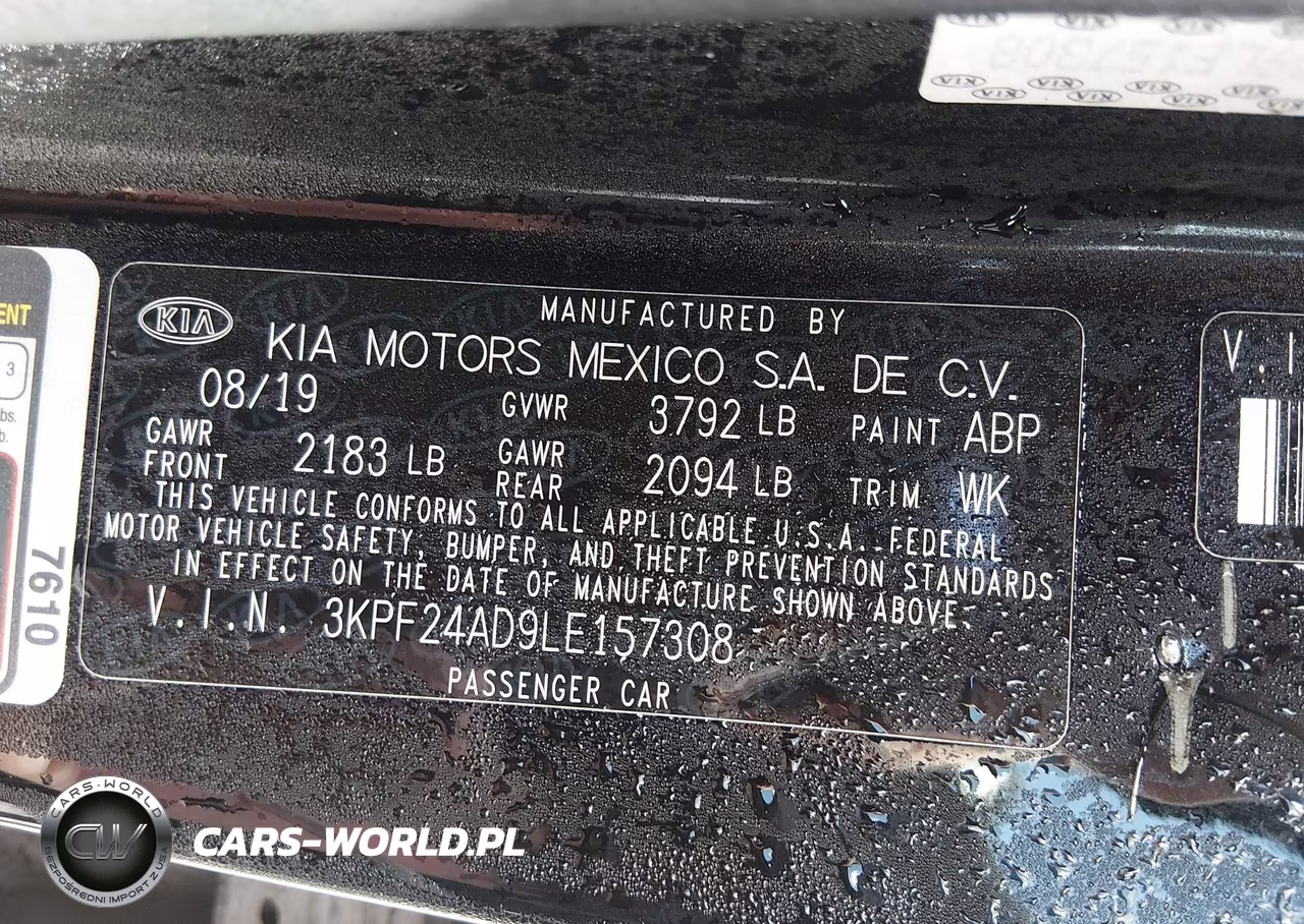 2020 Kia Forte Lxs VIN:3KPF24AD9LE157308 - 9