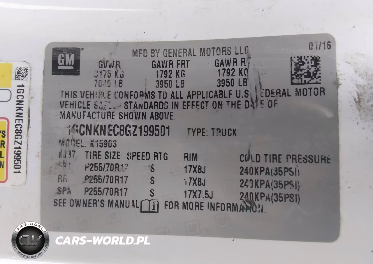 2016 Chevrolet Silverado 1500 Wt VIN:1GCNKNEC8GZ199501 - 9