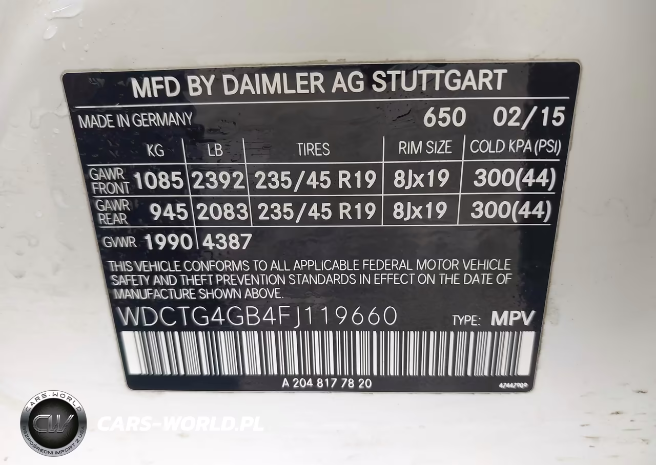 2015 Mercedes-Benz Gla 250 4Matic VIN:WDCTG4GB4FJ119660 - 9