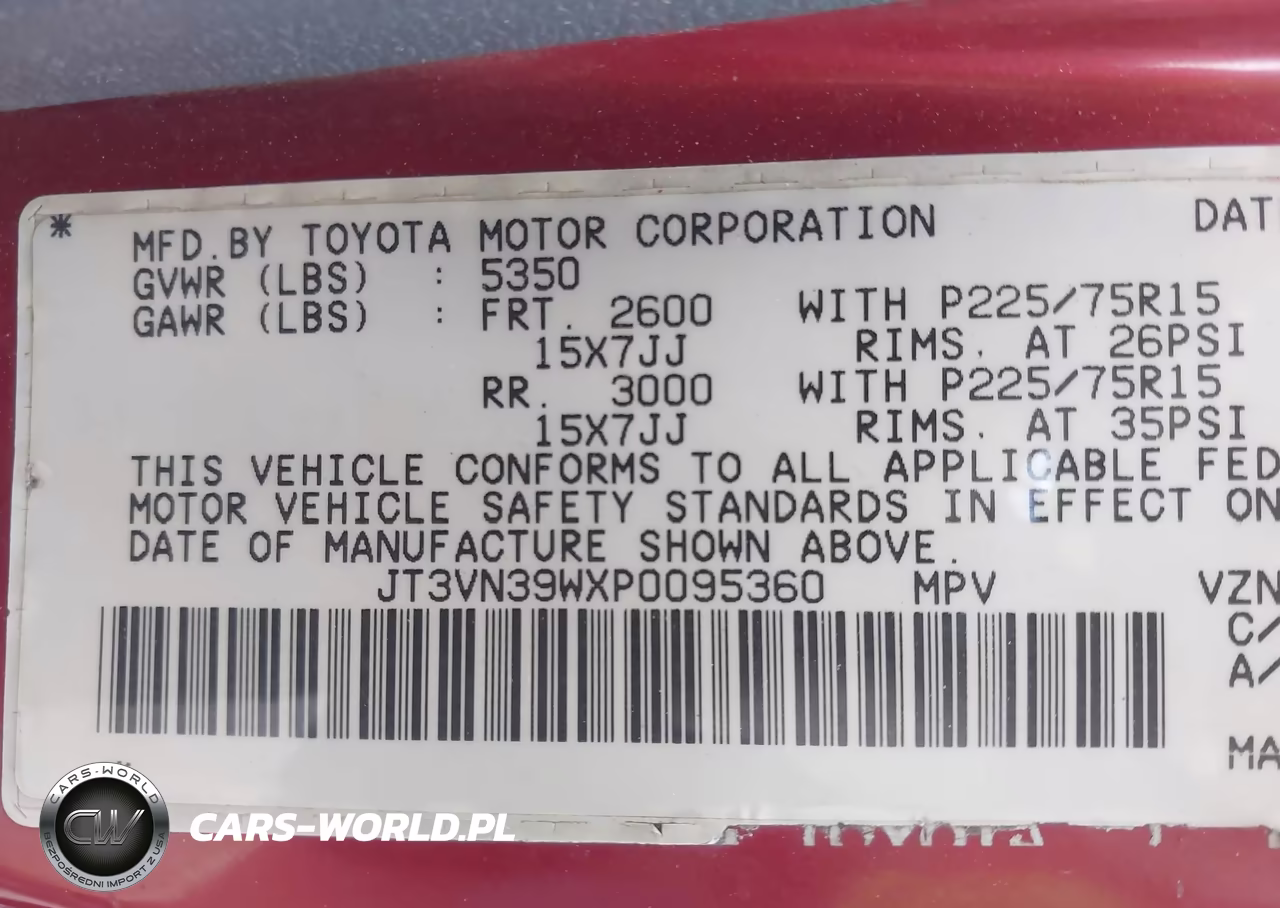 1993 Toyota 4Runner Vn39 Sr5 VIN:JT3VN39WXP0095360 - 9