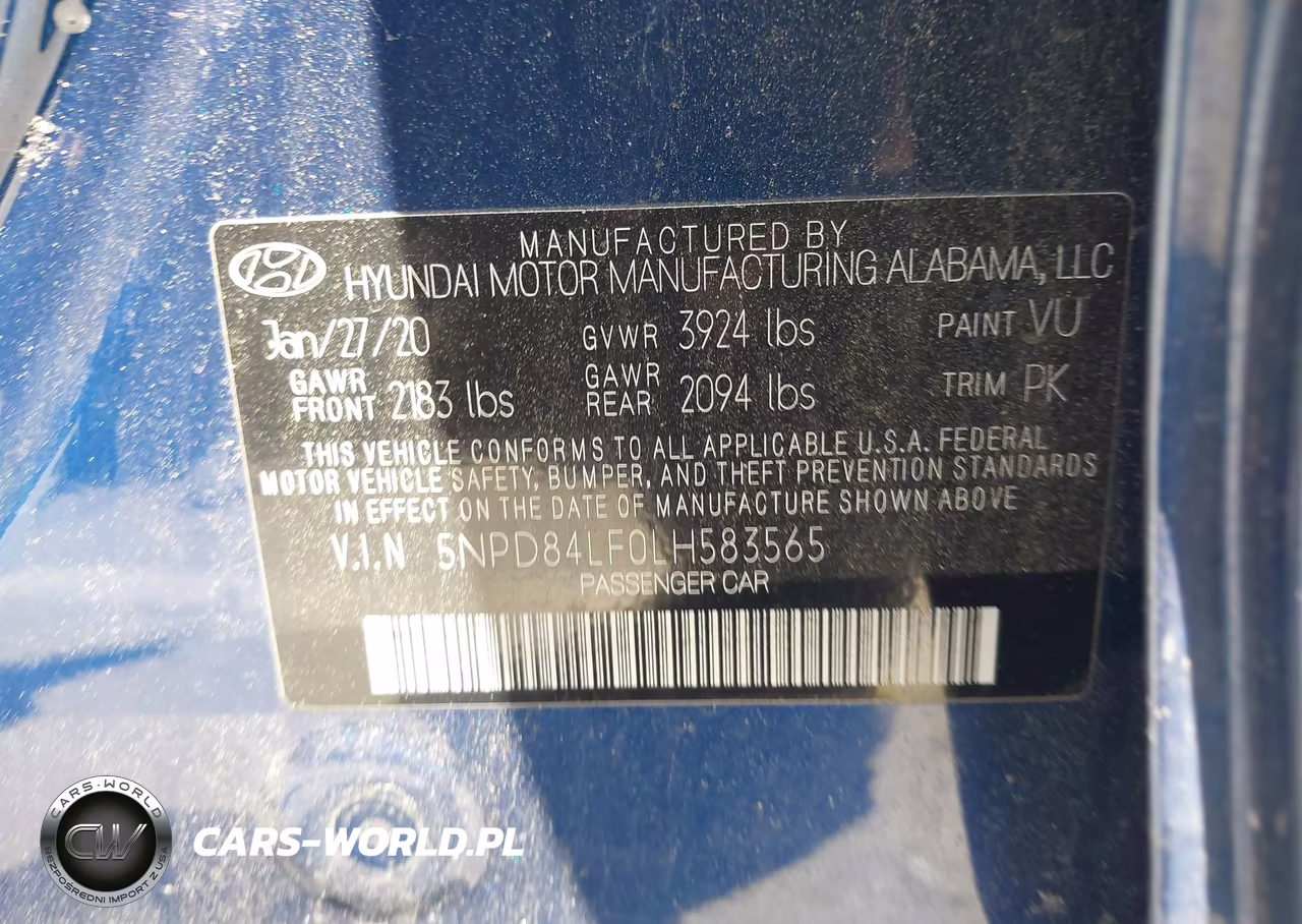 2020 Hyundai Elantra Sel VIN:5NPD84LF0LH583565 - 9