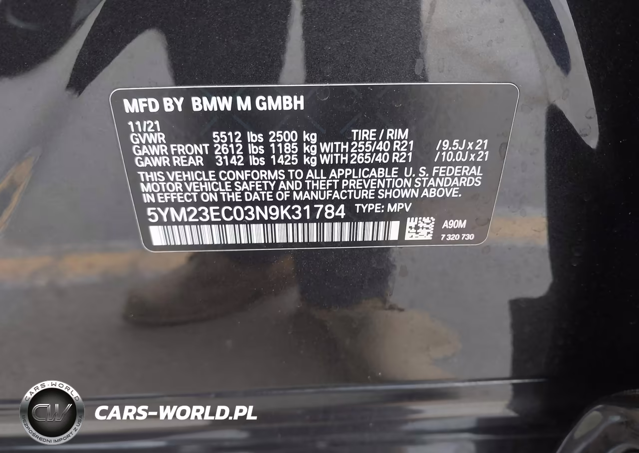 2022 BMW X4 M VIN:5YM23EC03N9K31784 - 9