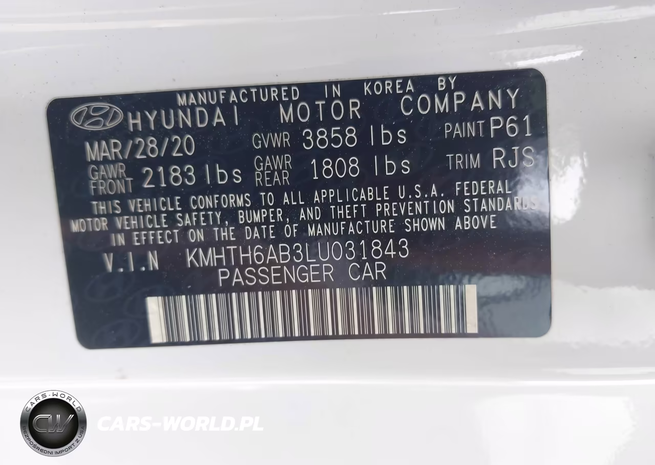2020 Hyundai Veloster Turbo Ultimate VIN:KMHTH6AB3LU031843 - 9