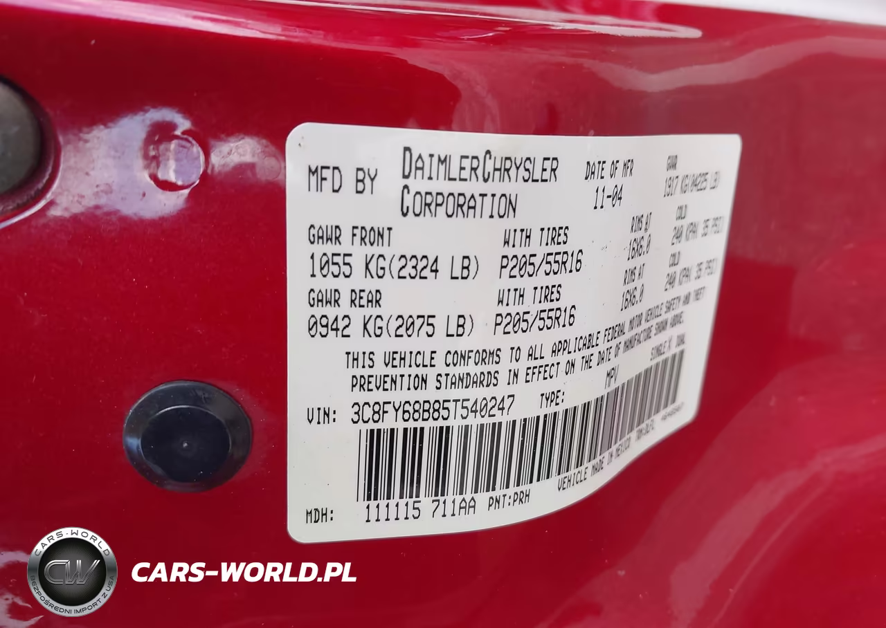 2005 Chrysler Pt Cruiser Limited VIN:3C8FY68B85T540247 - 9