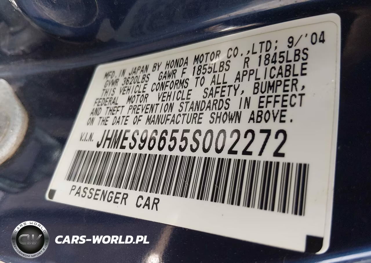 2005 Honda Civic Hybrid VIN:JHMES96655S002272 - 9