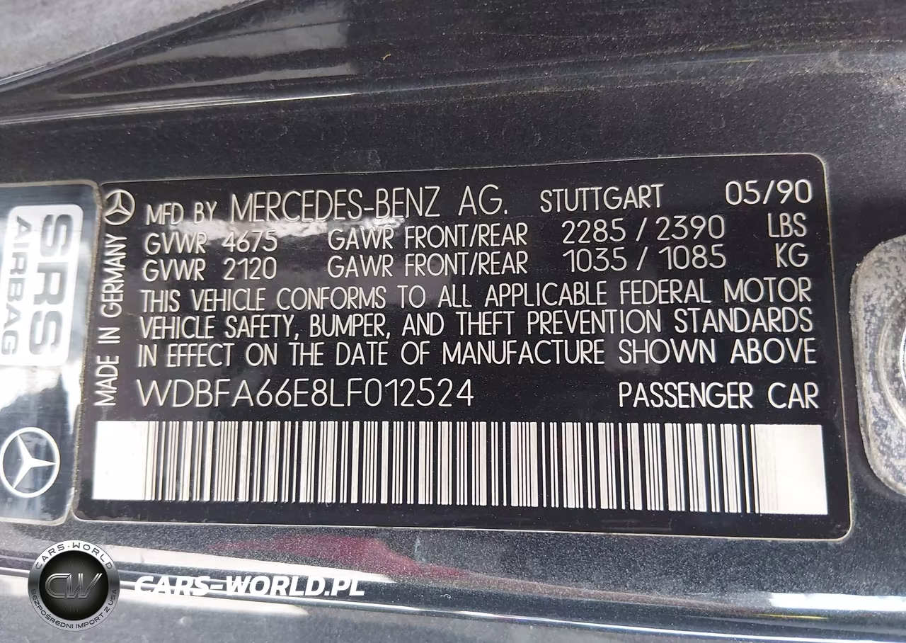1990 Mercedes-Benz 500 Sl VIN:WDBFA66E8LF012524 - 9