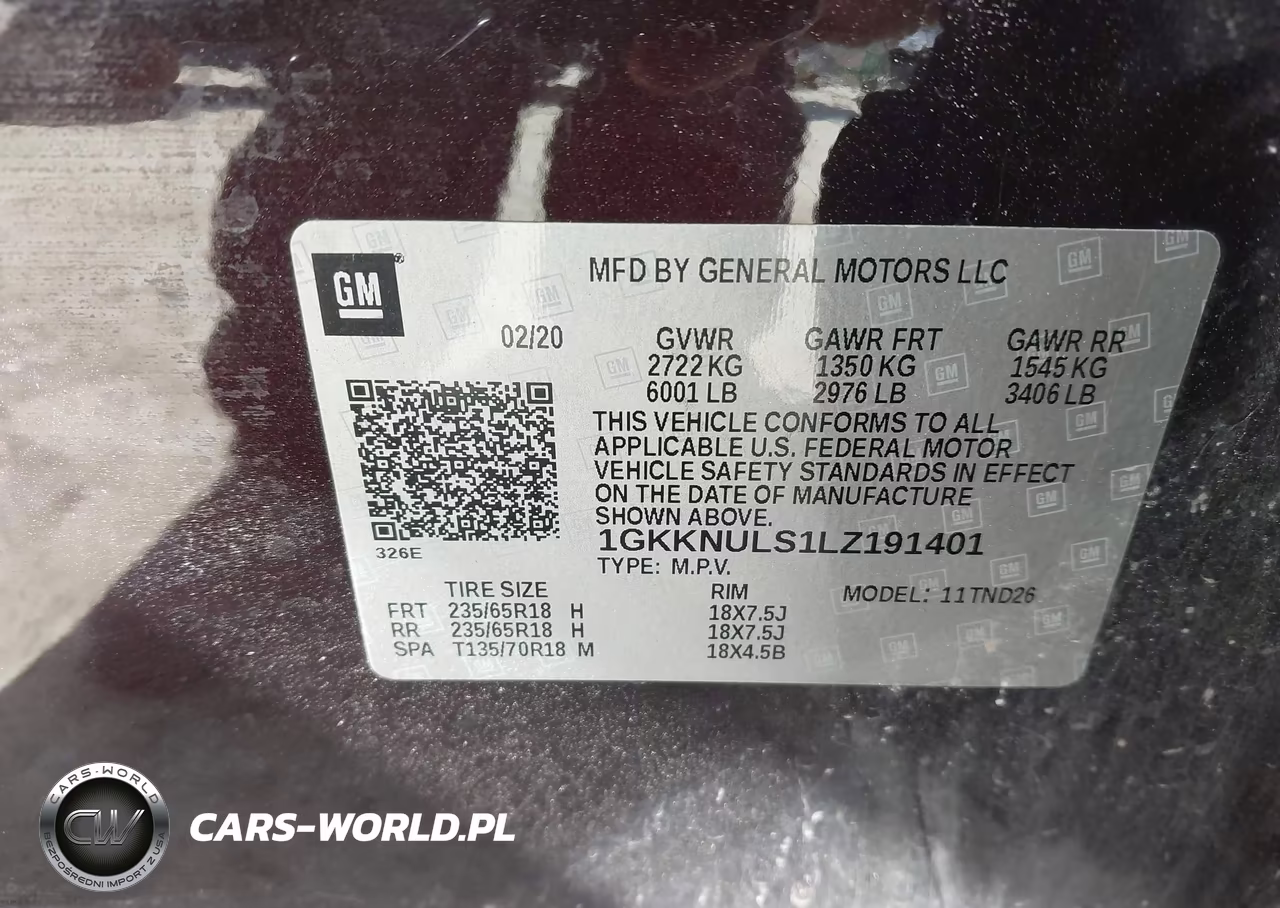 2020 GMC Acadia Awd Slt VIN:1GKKNULS1LZ191401 - 9