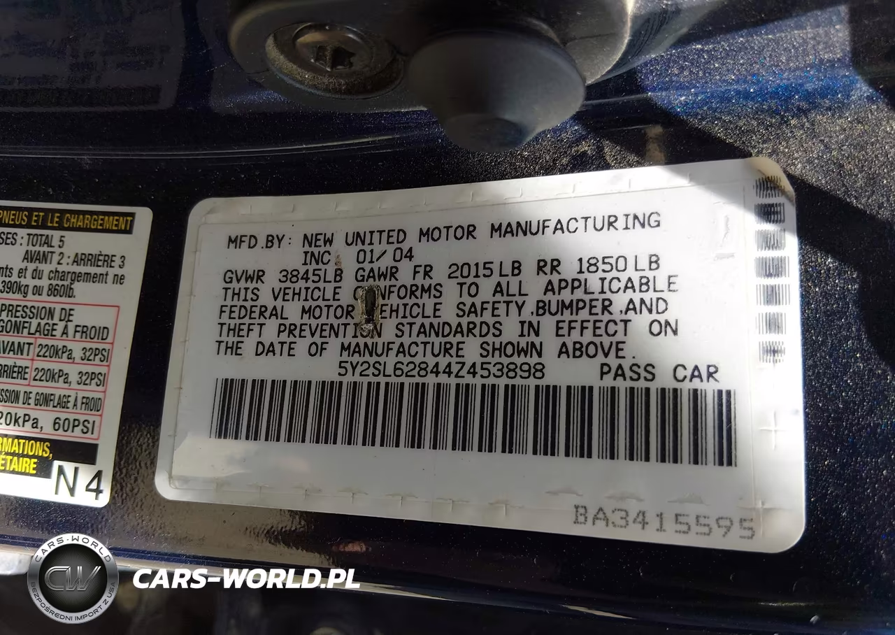 2004 Pontiac Vibe VIN:5Y2SL62844Z453898 - 9