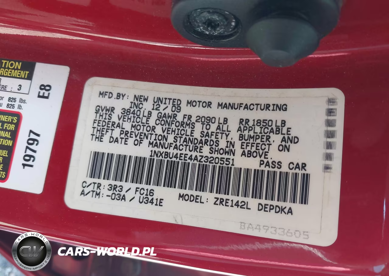 2010 Toyota Corolla Le VIN:1NXBU4EE4AZ320551 - 9