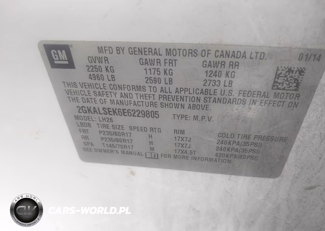2014 GMC Terrain Slt-1 VIN:2GKALSEK6E6229805 - 9