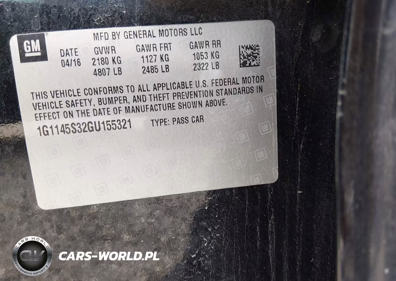 2016 Chevrolet Impala 2Lz VIN:1G1145S32GU155321 - 9