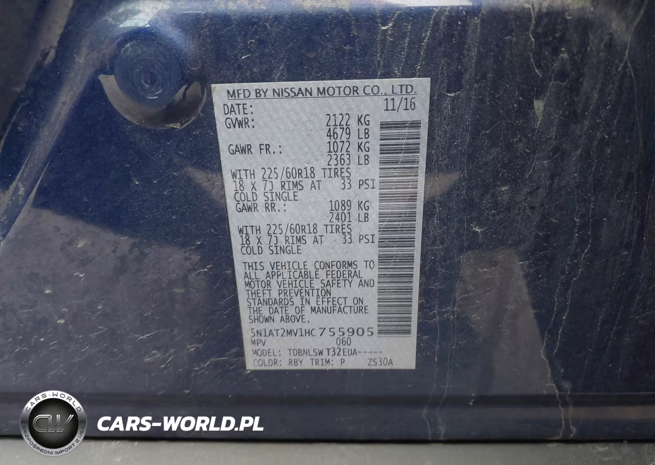 2017 Nissan Rogue Sl VIN:5N1AT2MV1HC755905 - 9