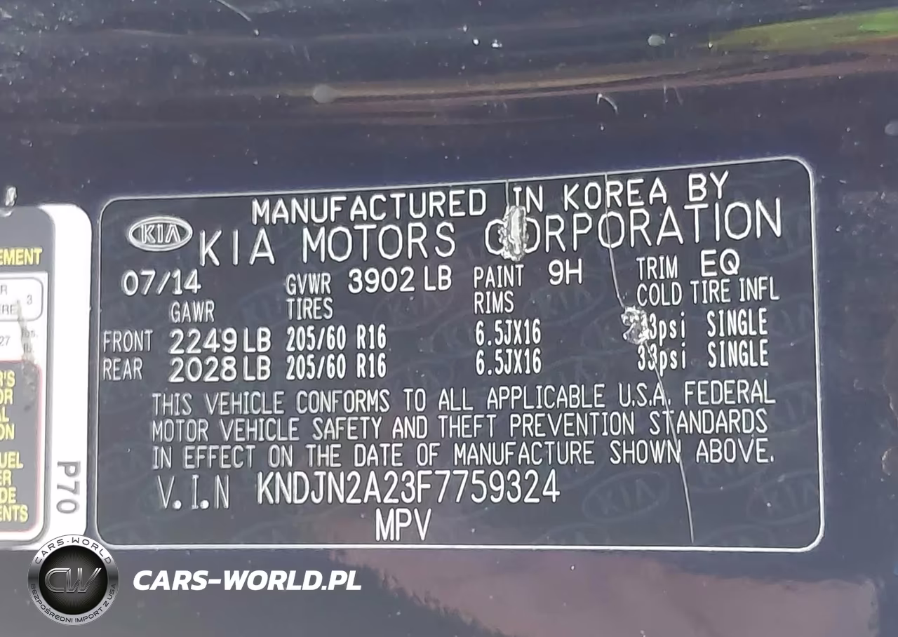 2015 Kia Soul VIN:KNDJN2A23F7759324 - 9