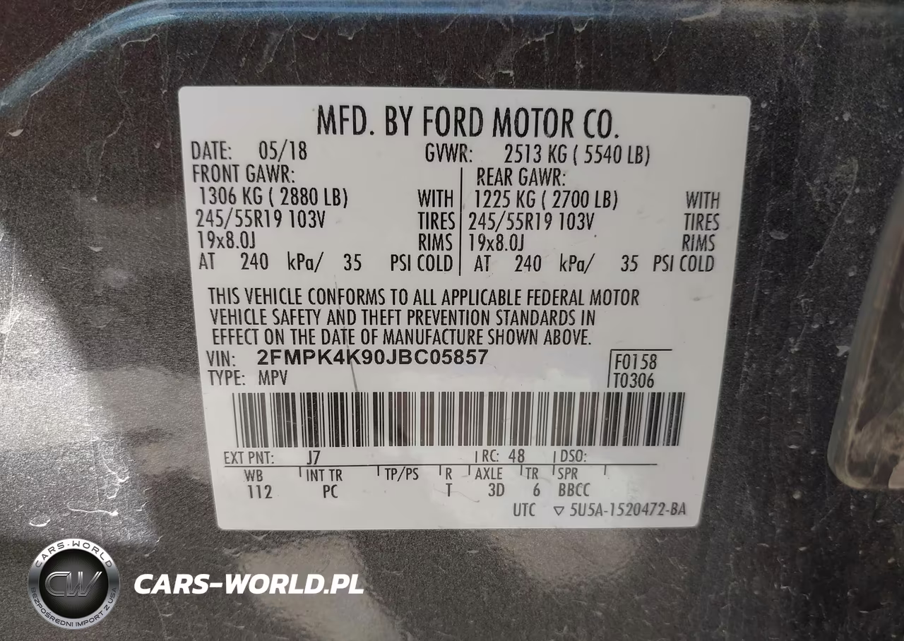 2018 Ford Edge Titanium VIN:2FMPK4K90JBC05857 - 9