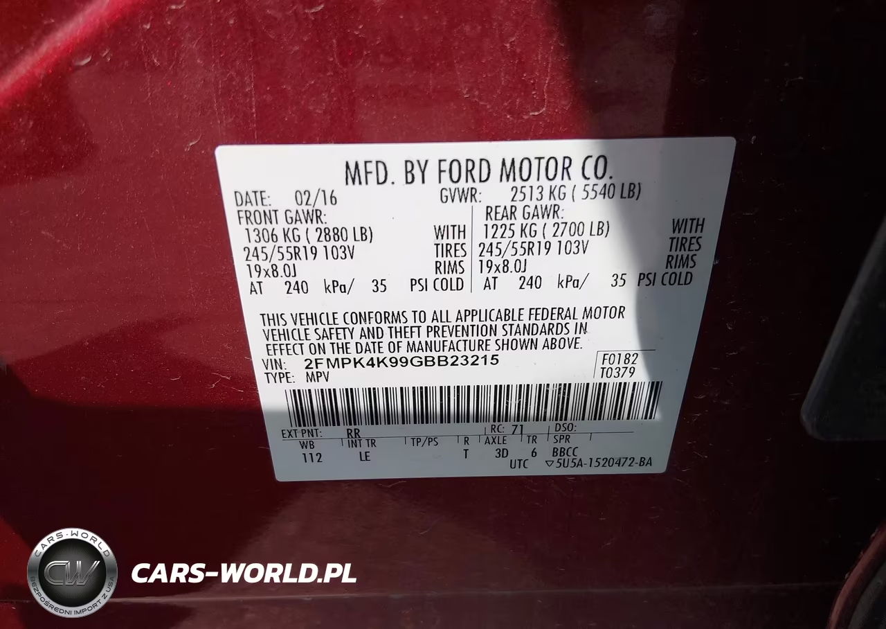 2016 Ford Edge Titanium VIN:2FMPK4K99GBB23215 - 9