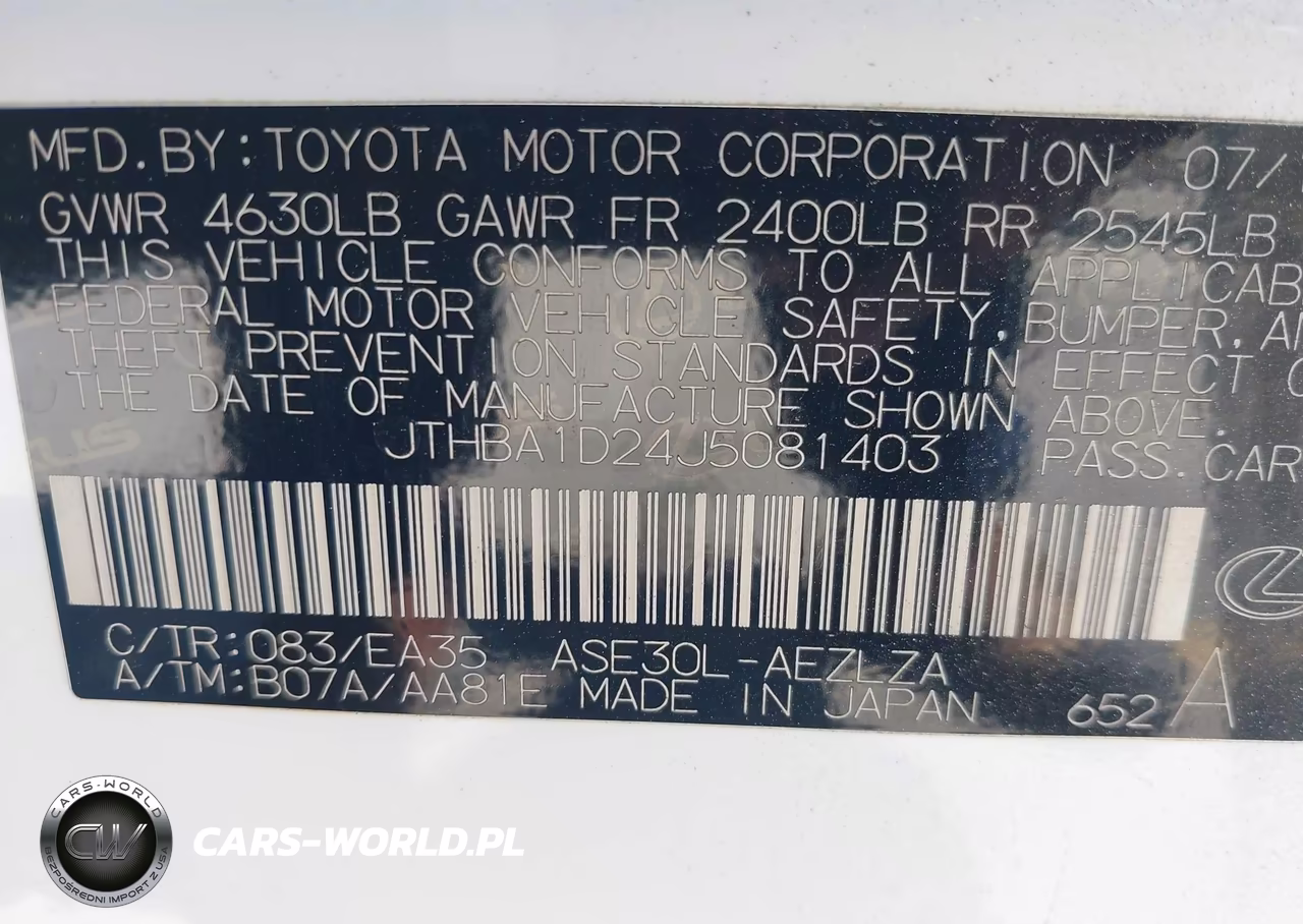 2018 Lexus Is 300 VIN:JTHBA1D24J5081403 - 9