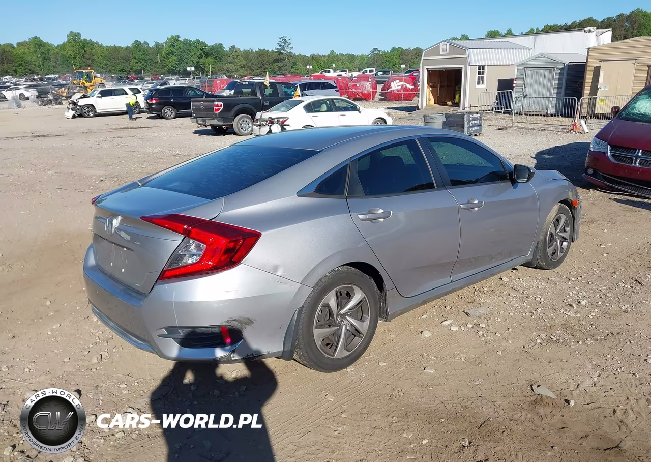 2019 Honda Civic Lx VIN:2HGFC2F63KH598190 - 4