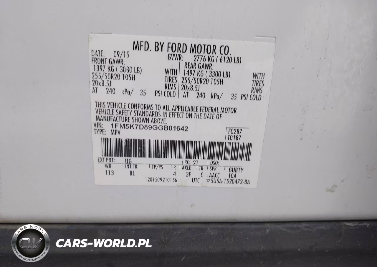 2016 Ford Explorer Xlt VIN:1FM5K7D89GGB01642 - 9