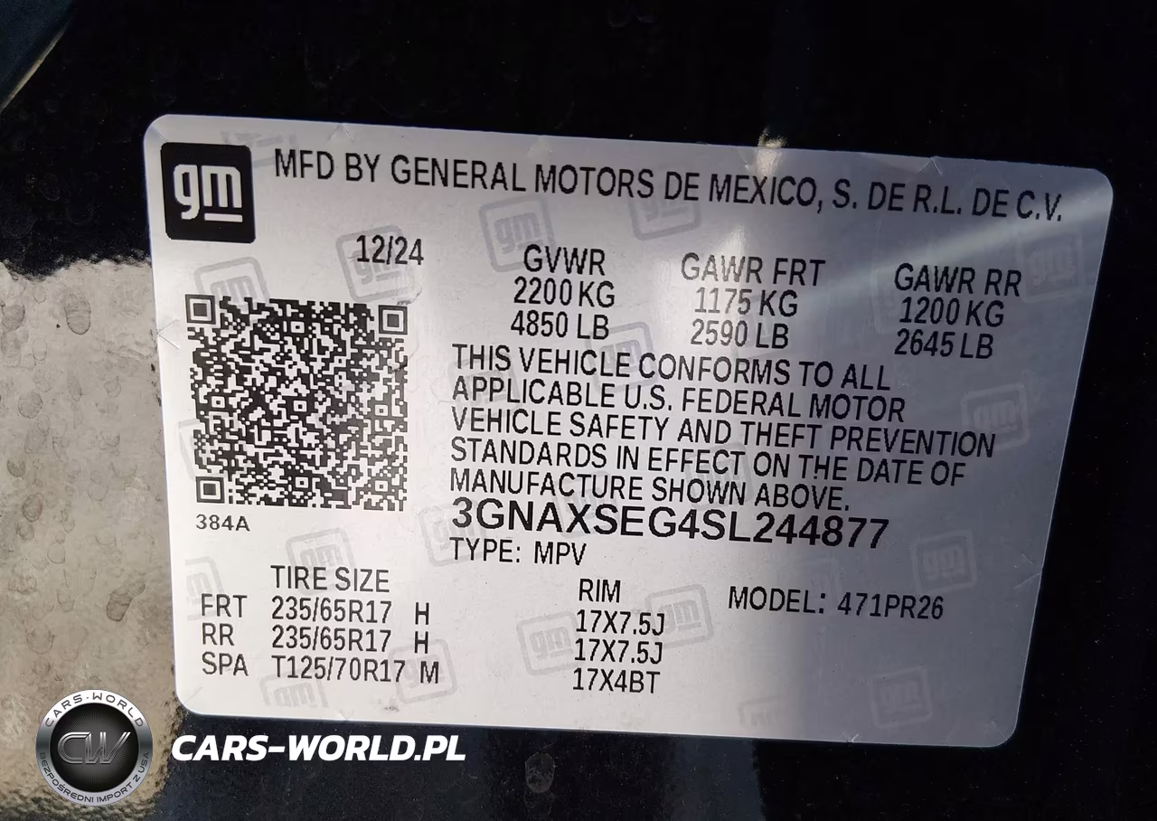 2025 Chevrolet Equinox Awd Activ VIN:3GNAXSEG4SL244877 - 9