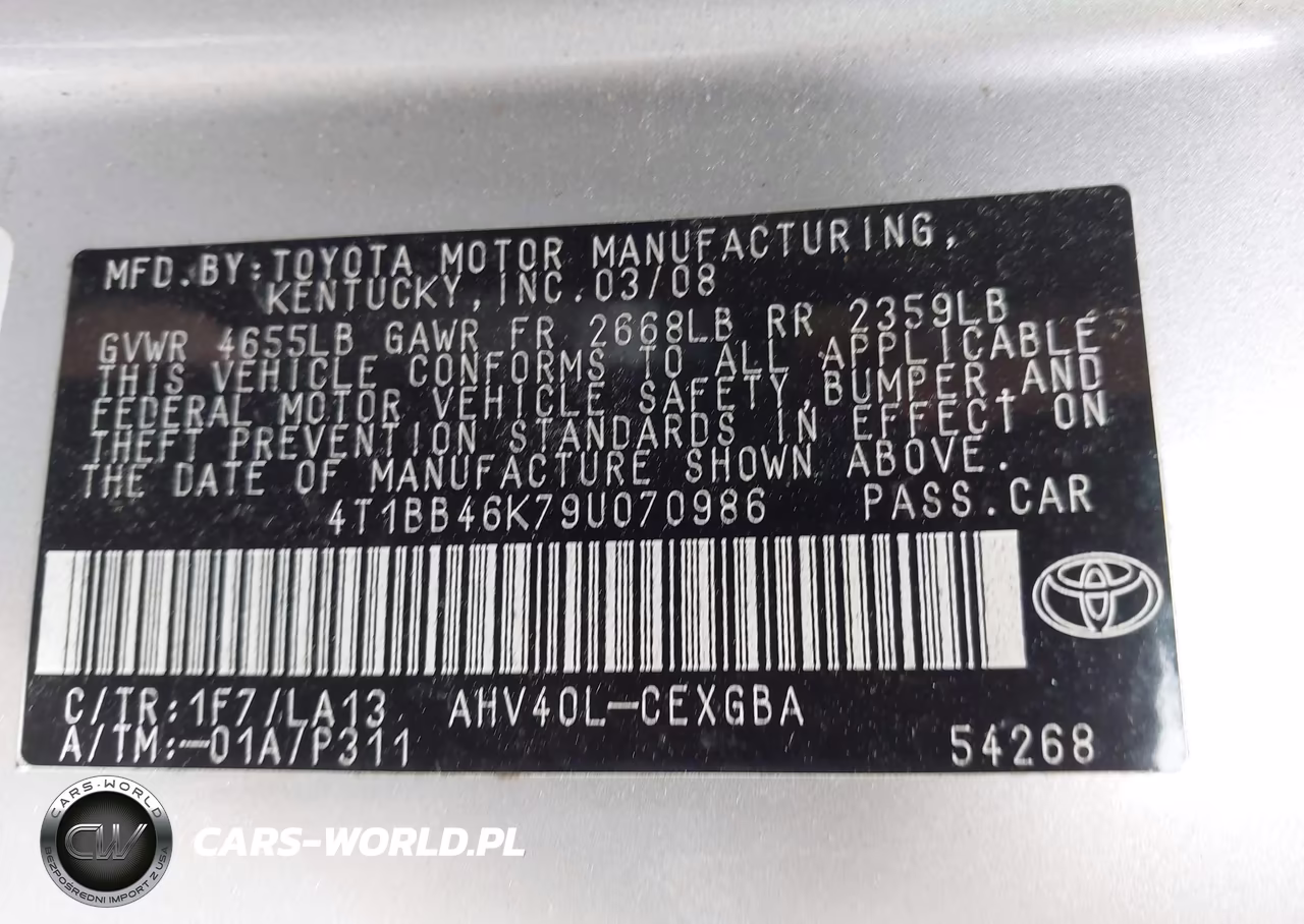 2009 Toyota Camry Hybrid VIN:4T1BB46K79U070986 - 9