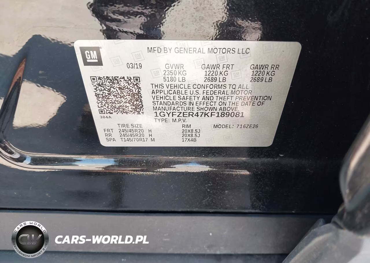 2019 Cadillac Xt4 Sport VIN:1GYFZER47KF189081 - 9